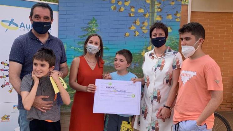 Donation check delivery ceremony